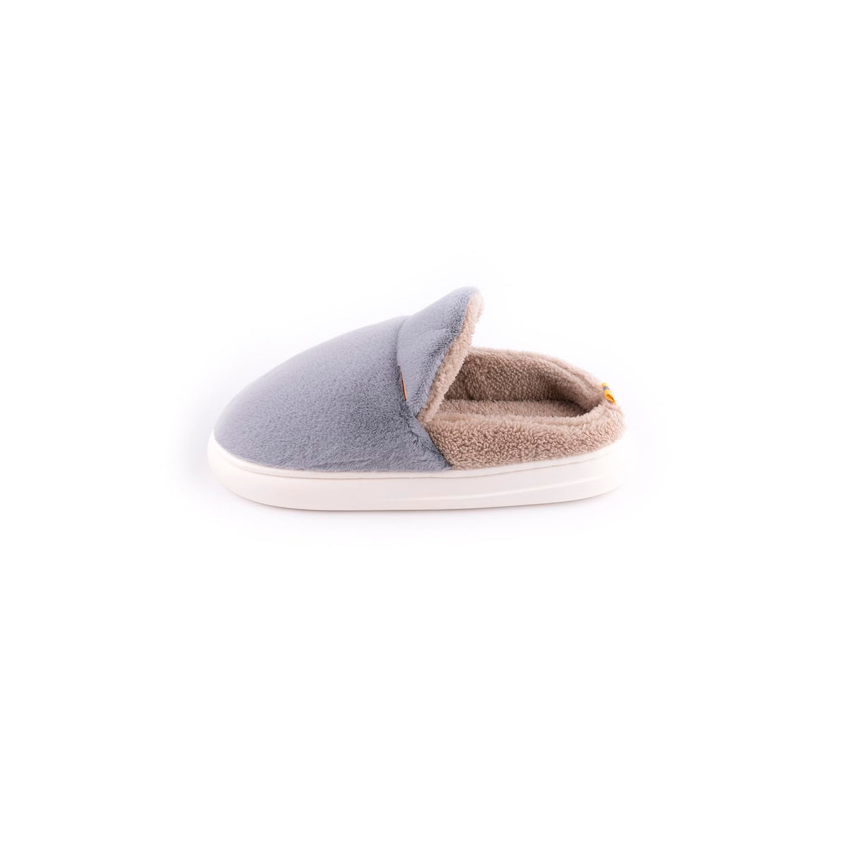 Pantofole uomo con suola PVC – Blu grigio 42