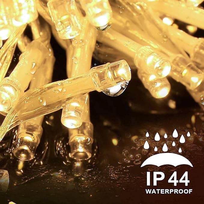 Catena luminosa LED 100 luci per interno/esterno – Bianco caldo