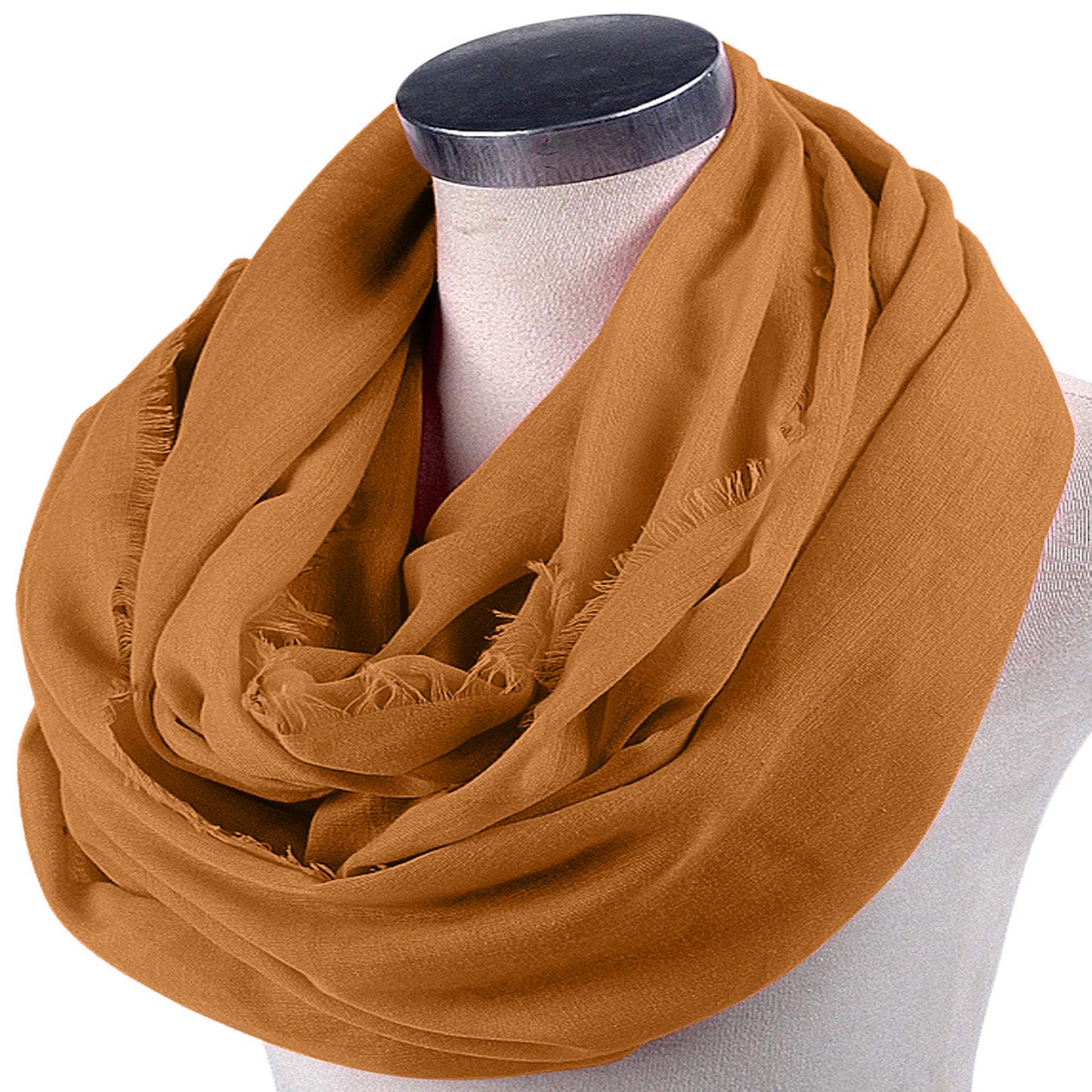 CJ Apparel Sciarpa infinita stile mobius – Oro taglia unica