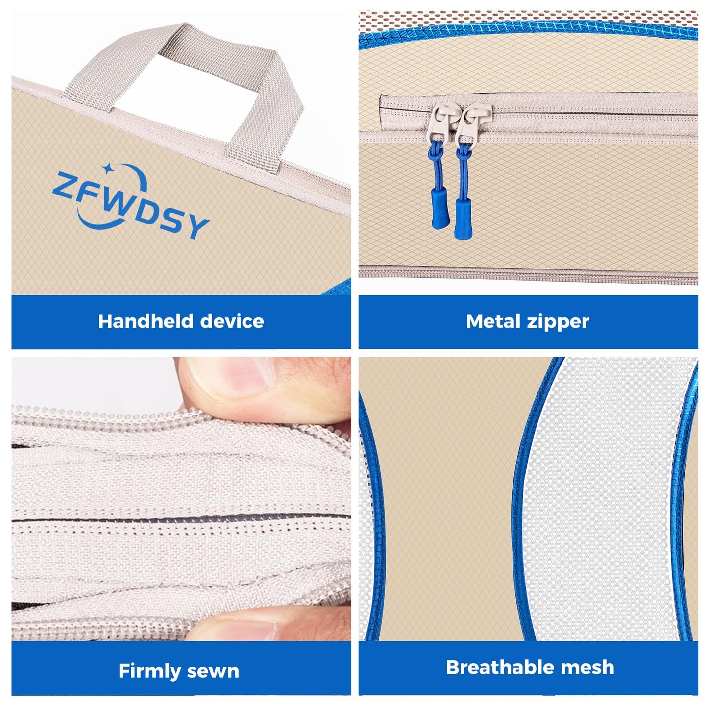 Set cubi compressione da viaggio 9 pezzi