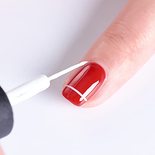 Kit smalti gel UV nail art colori nero rosso verde oro argento bianco