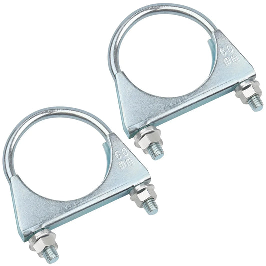Set 2 morsetti a U 60 mm per tubi
