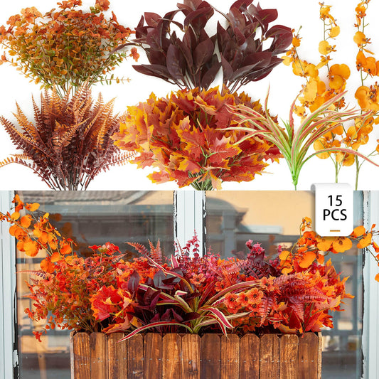 Fiori artificiali autunnali 15 pezzi – Orchidea