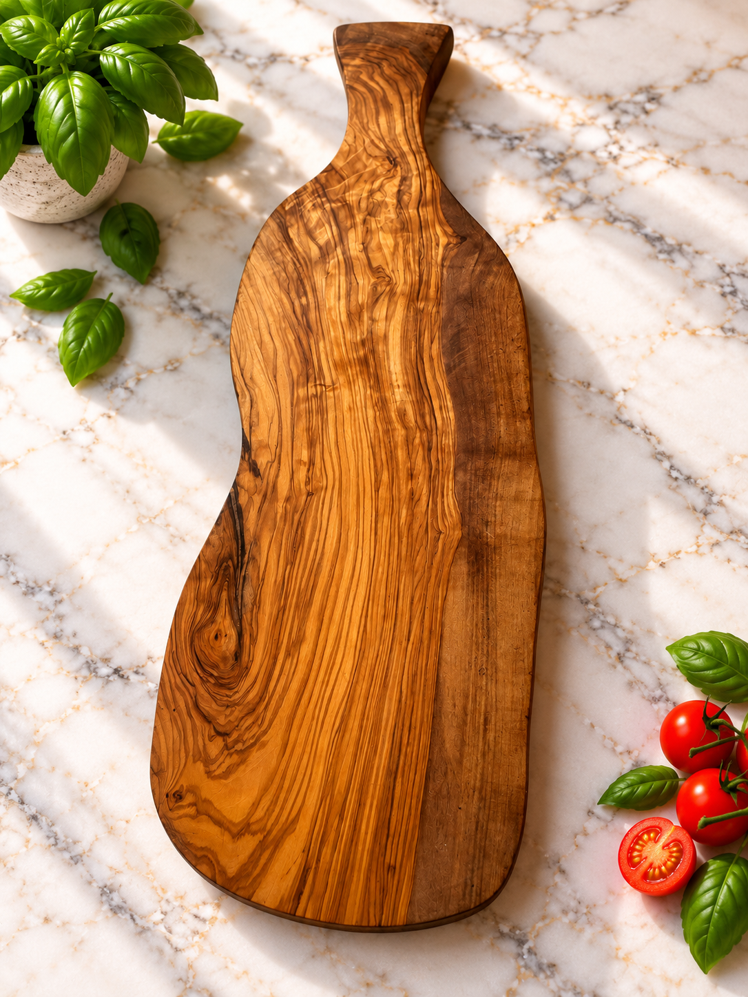 Il Tagliere "Orizzonte" in legno d'ulivo