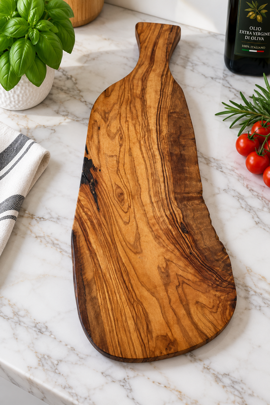 Tagliere "mare" in legno d'ulivo
