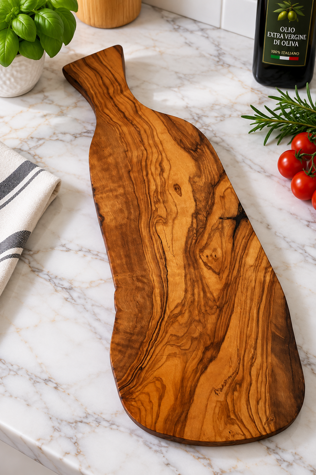 Tagliere "mare" in legno d'ulivo