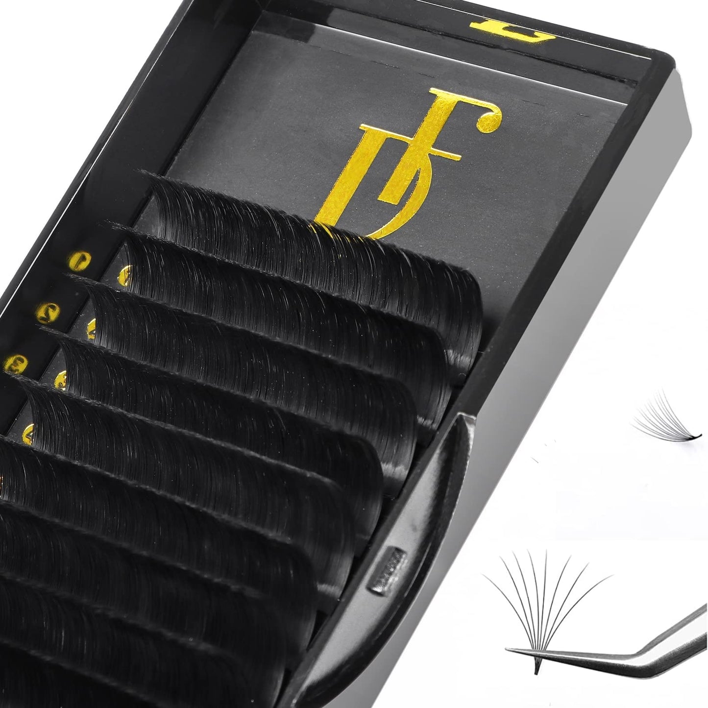 Extension ciglia volume easy fan 0.05 curvatura D mix 20-25 mm