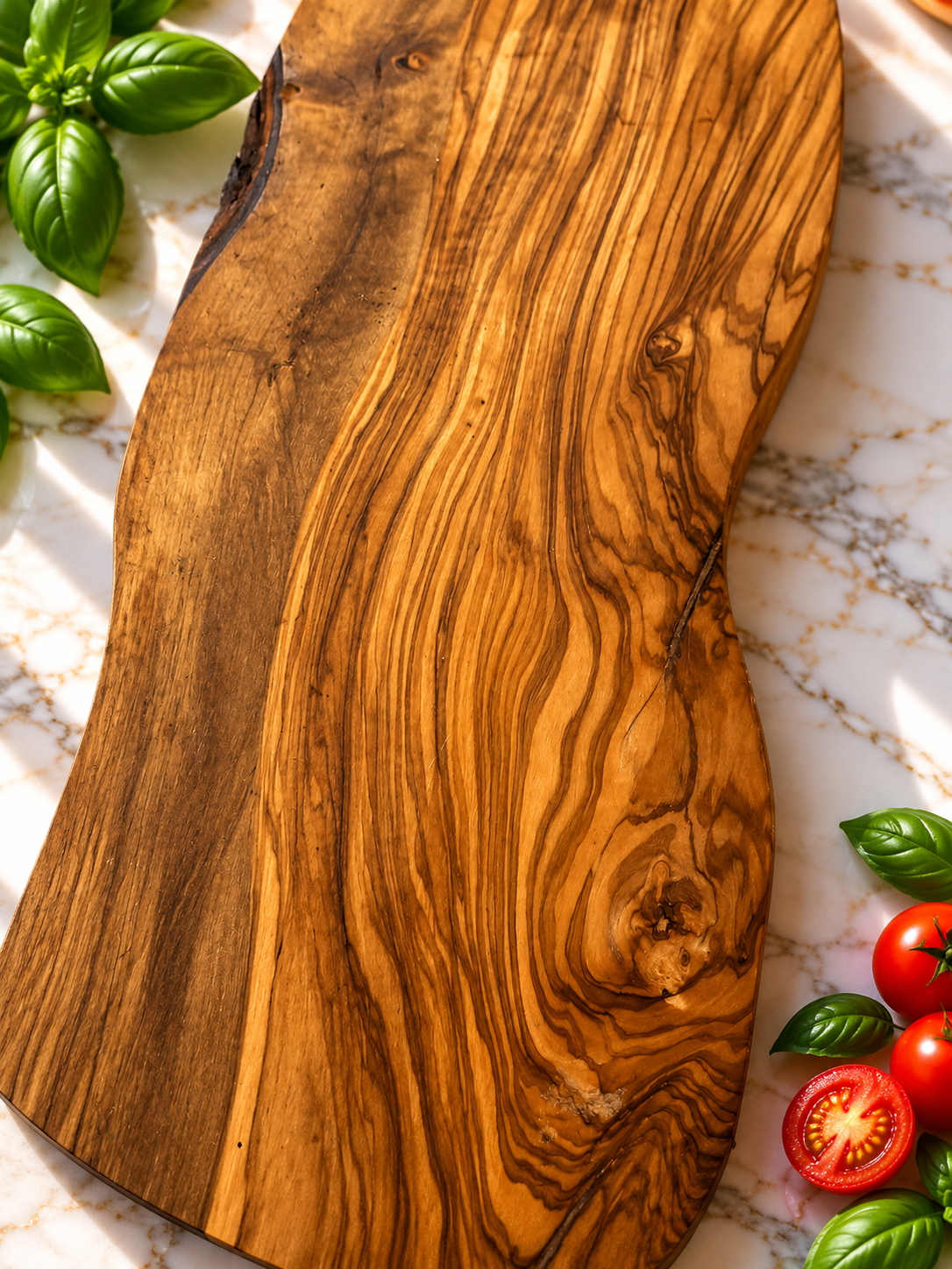 Il Tagliere "Orizzonte" in legno d'ulivo