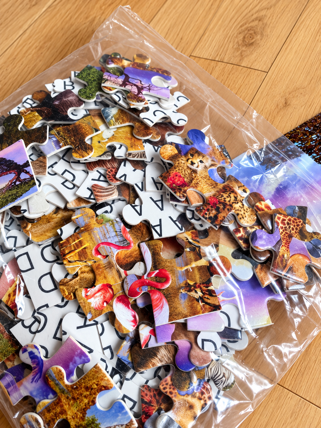 Puzzle 100 pezzi animali della savana