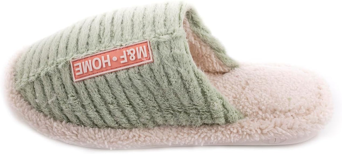 Pantofole donna invernali suola PVC antiscivolo – Pistacchio UK39