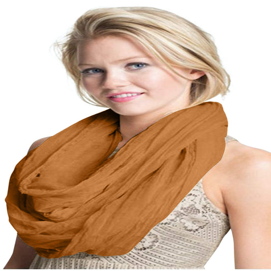 CJ Apparel Sciarpa infinita stile mobius – Oro taglia unica