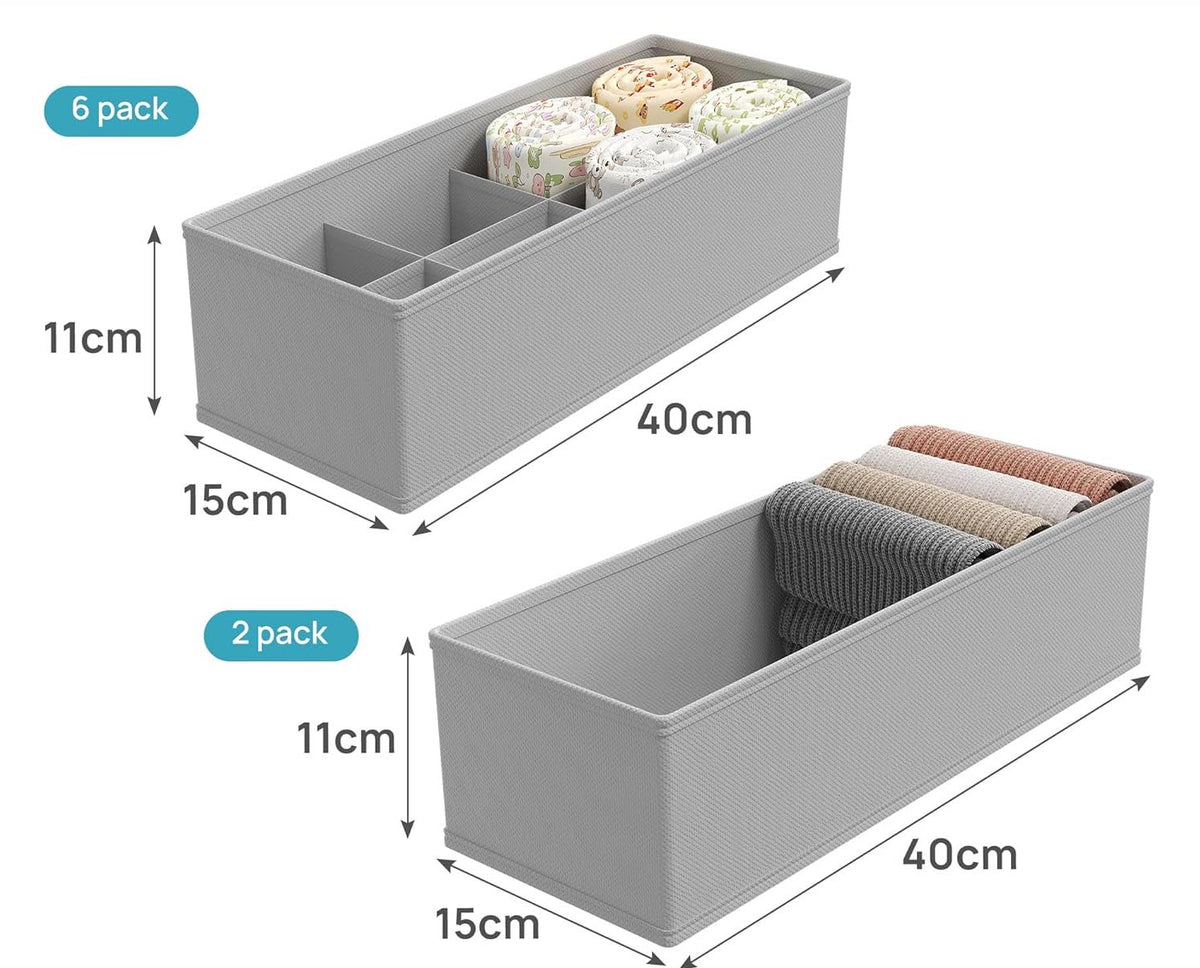 Set di 8 organizer per cassetti