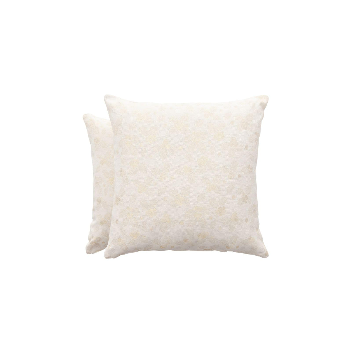 Copricuscini natalizi jacquard set da 2 – Ecru ghiaccio 45x45 cm