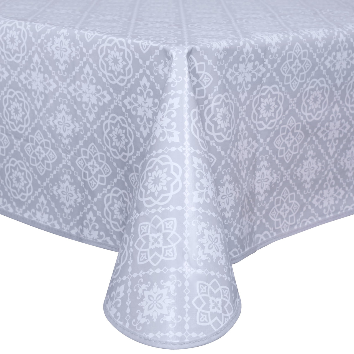 Tovaglia cerata lavabile rettangolare – Grigio chiaro 140x200 cm