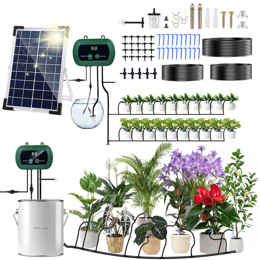 Sistema irrigazione solare 20 m con 300 modalità IP65