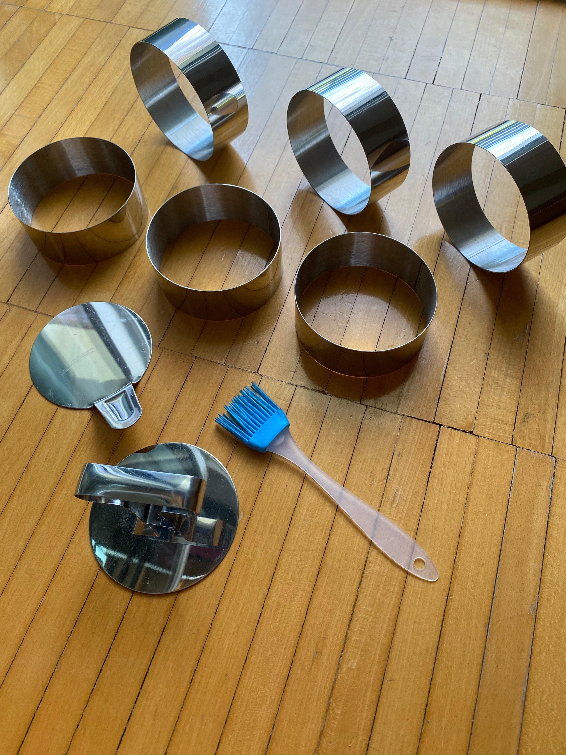 Set anelli per dessert in acciaio inox