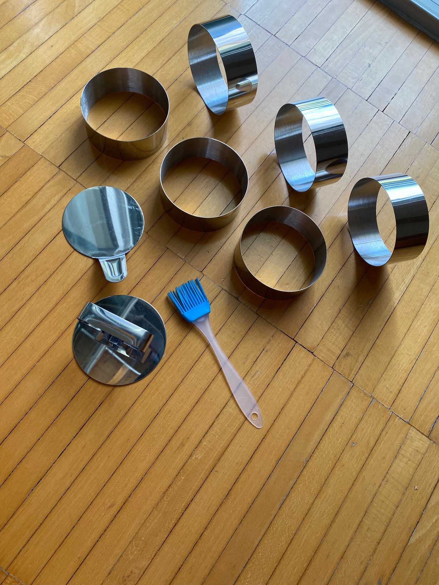 Set anelli per dessert in acciaio inox
