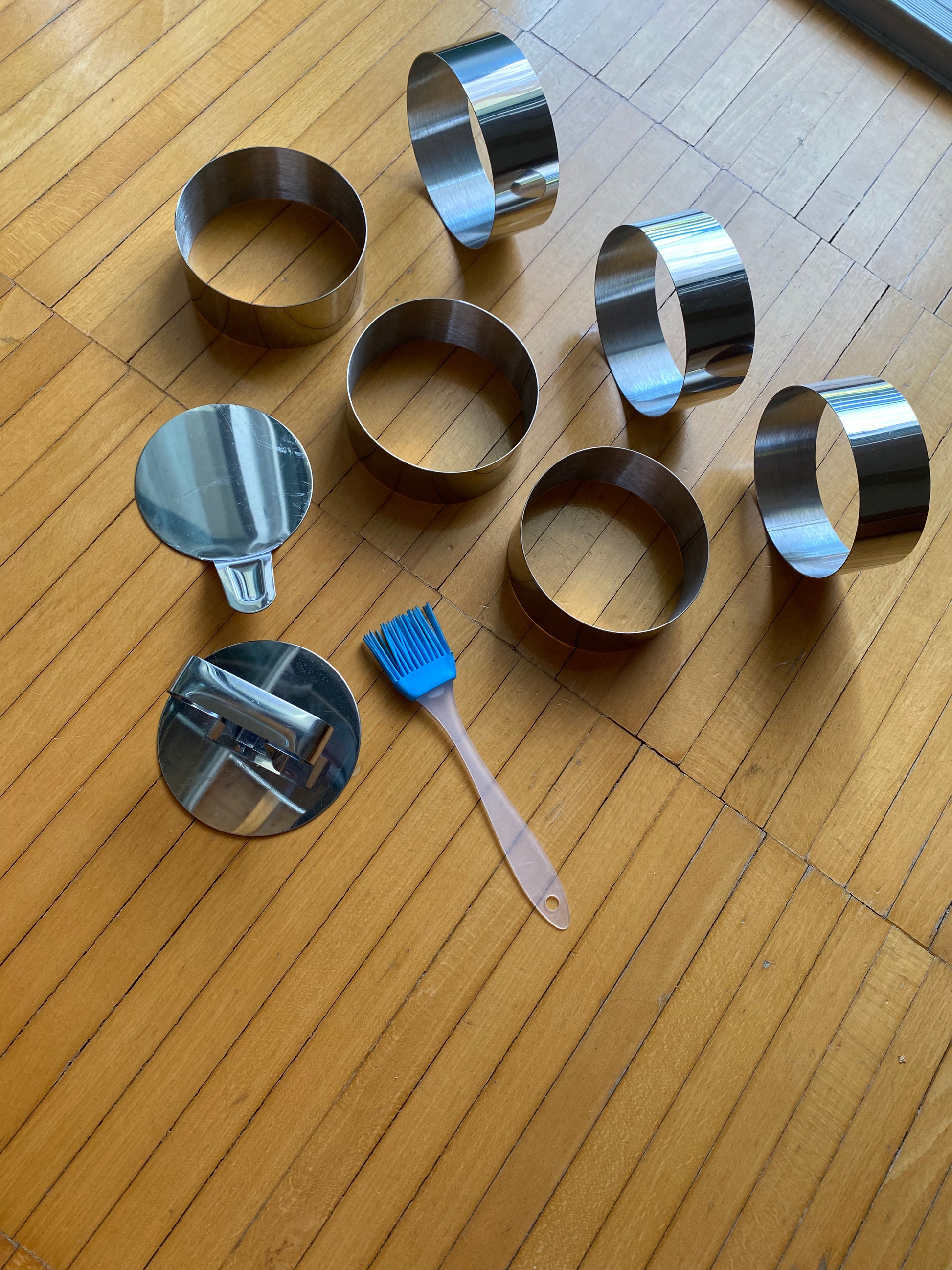 Set anelli per dessert in acciaio inox