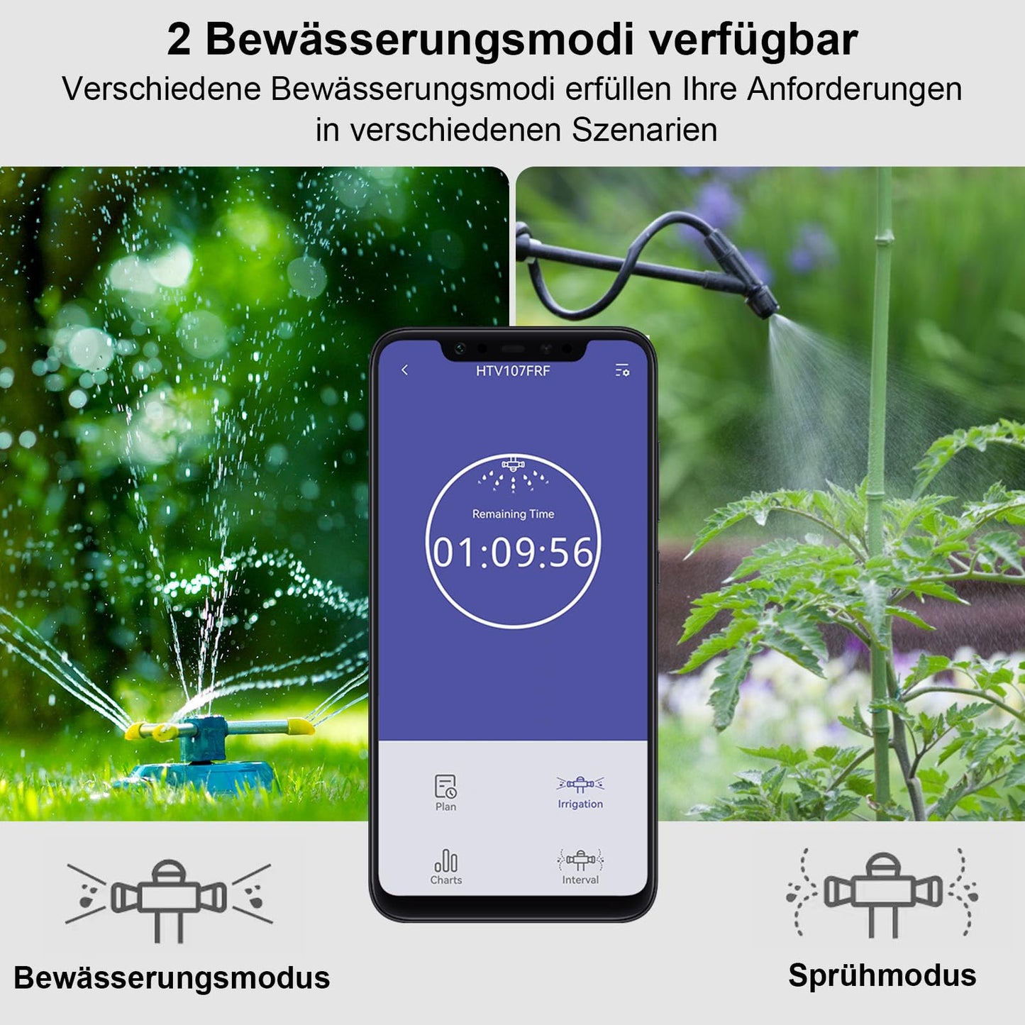 Timer irrigazione smart WiFi con app – Nero