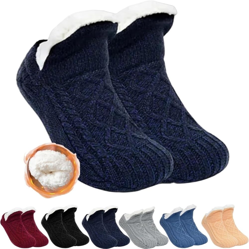 Calze/pantofole donna morbide antiscivolo con grip ABS – EU 35-39