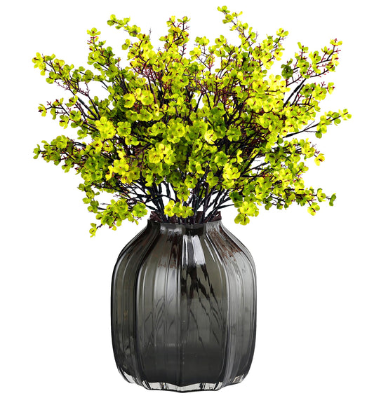 Fiori artificiali gypsophila in seta – Verde erba