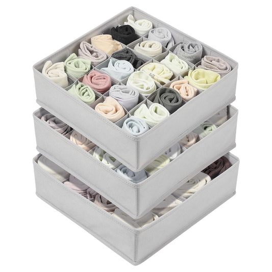 Set di 8 organizer armadio in tessuto pieghevole – 65 cm