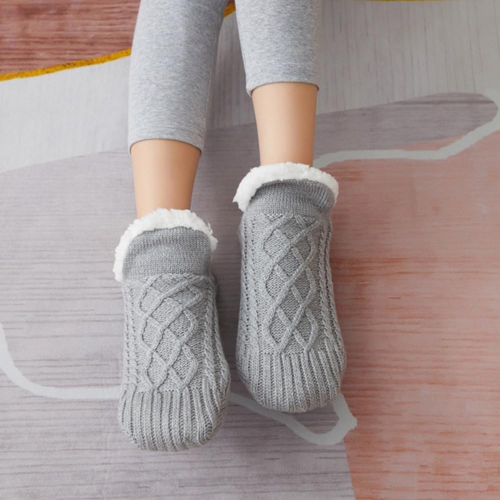 Calze/pantofole donna morbide antiscivolo con grip ABS – EU 40-42