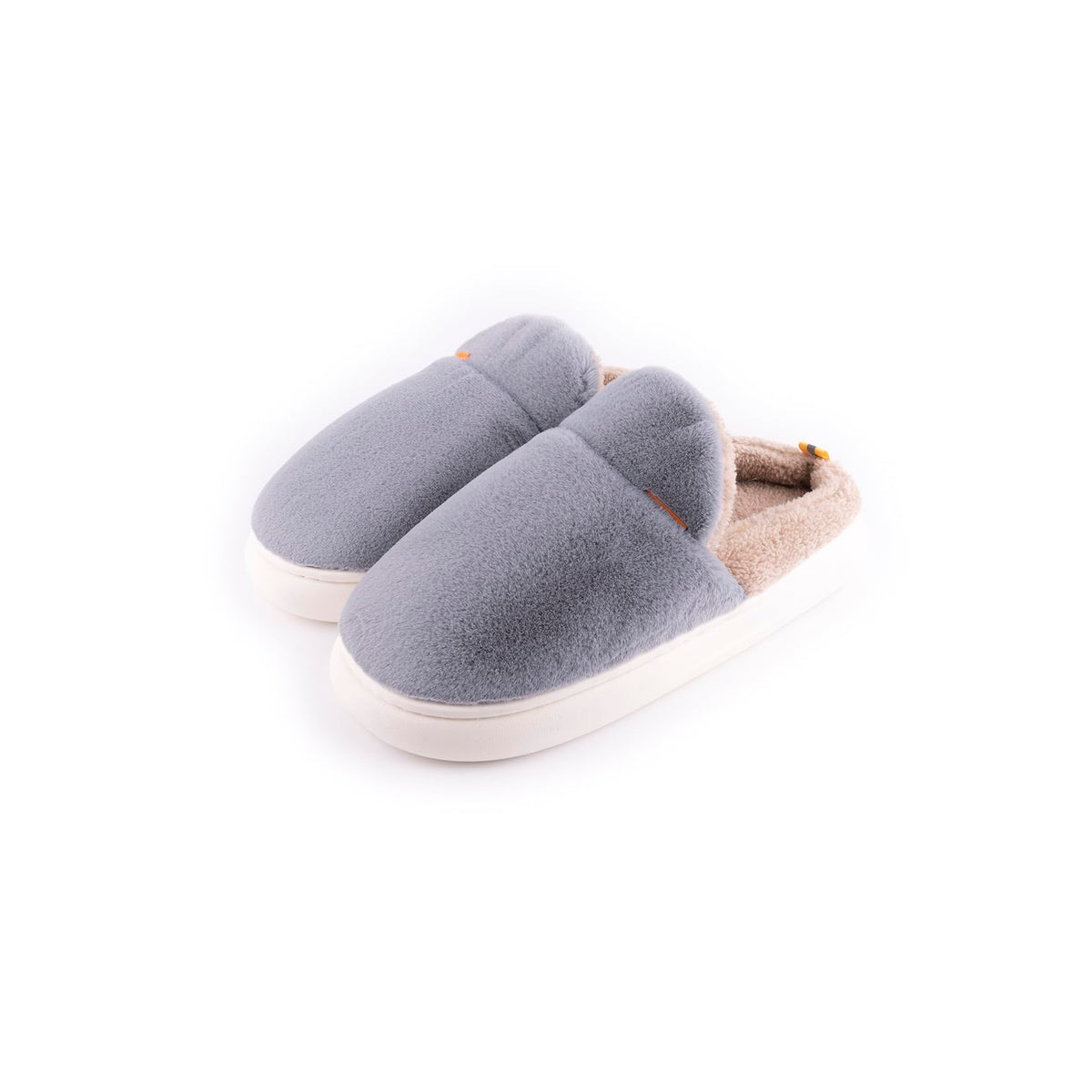 Pantofole uomo con suola PVC – Blu grigio 42