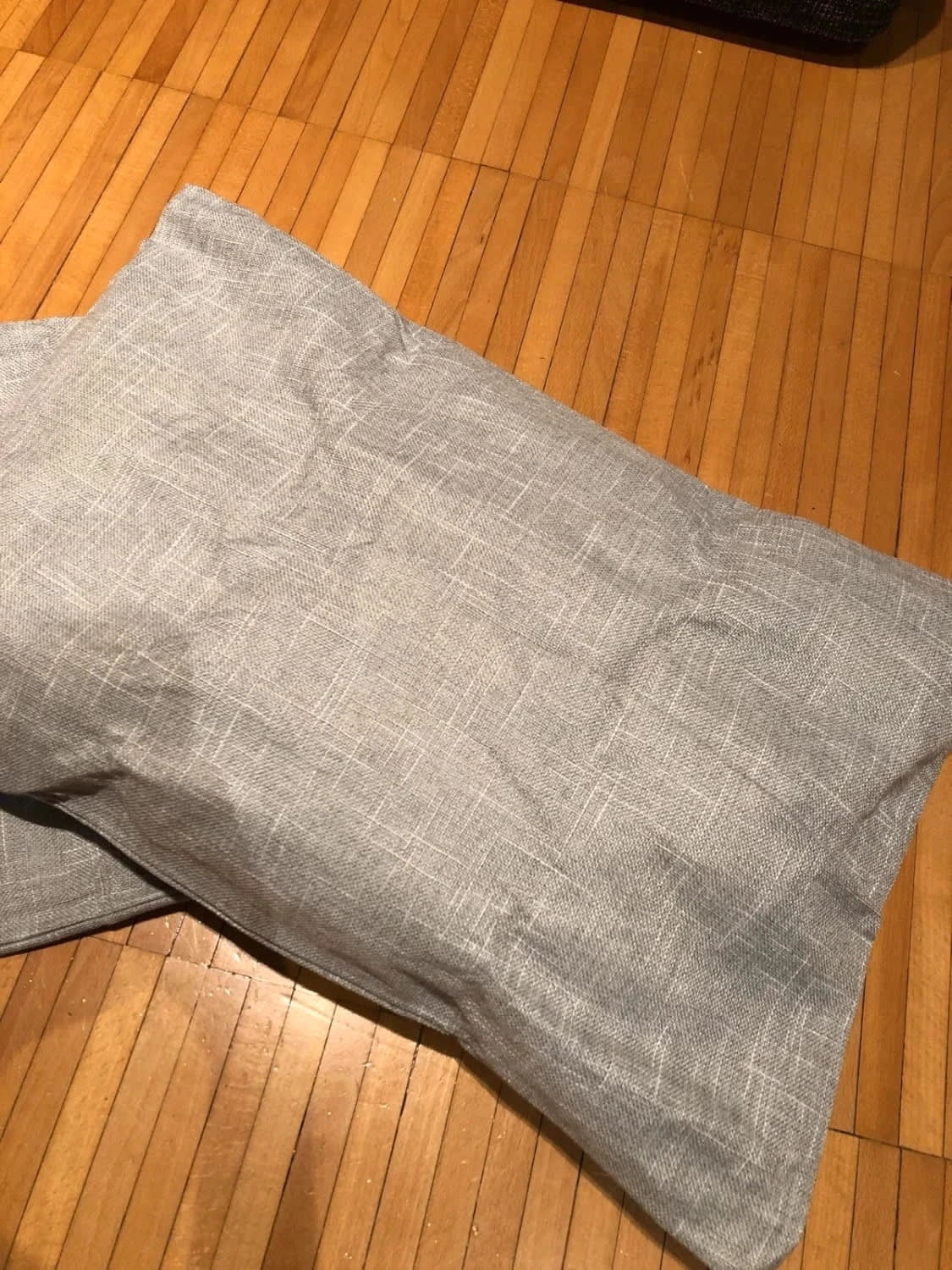 Federe cuscino decorative 40x60 cm con zip nascosta grigio/bianco set da 2