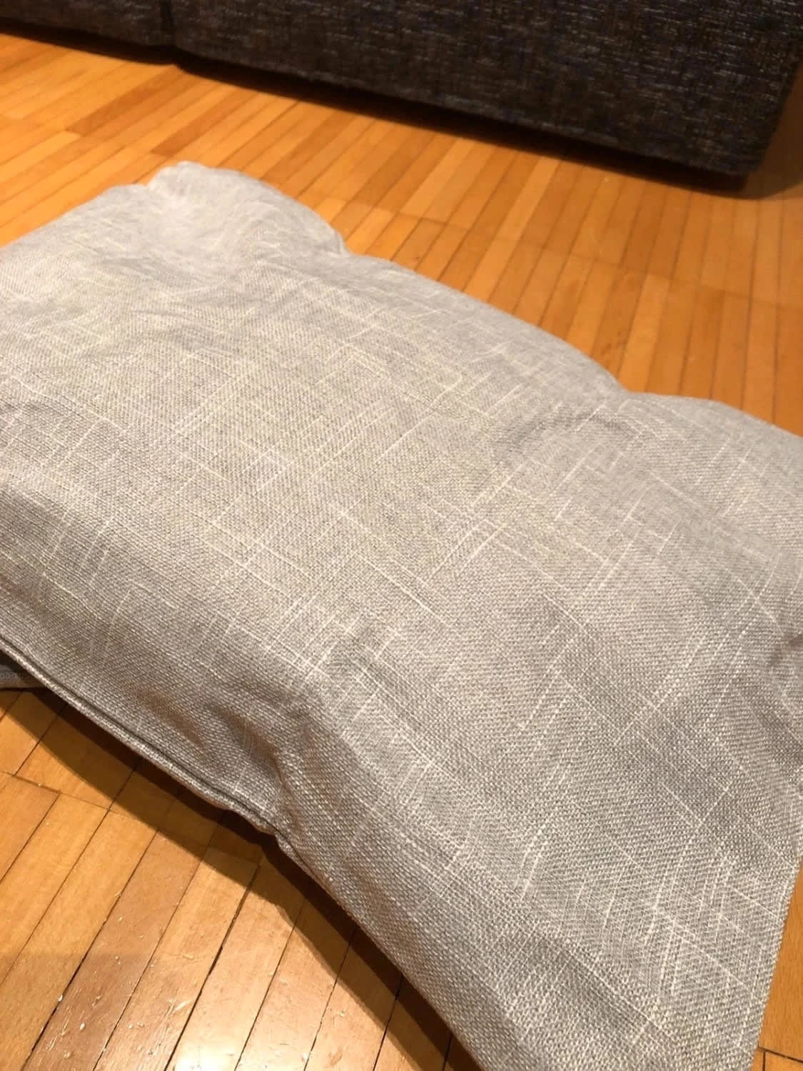 Federe cuscino decorative 40x60 cm con zip nascosta grigio/bianco set da 2