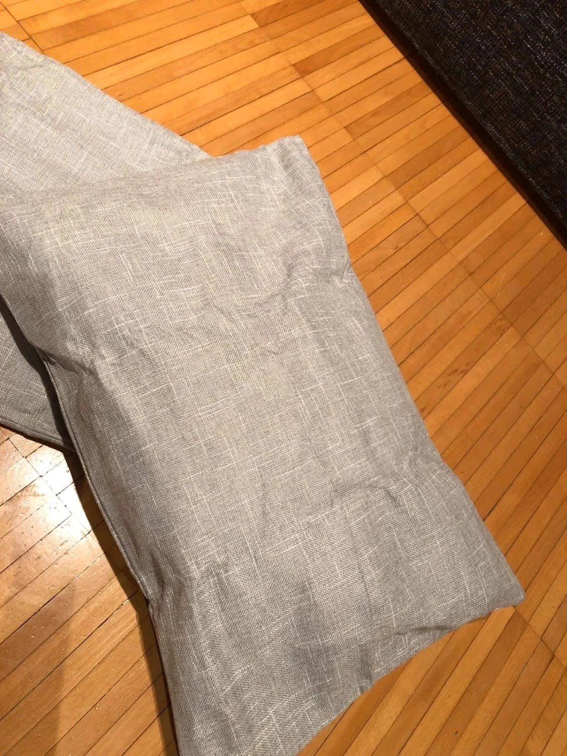 Federe cuscino decorative 40x60 cm con zip nascosta grigio/bianco set da 2