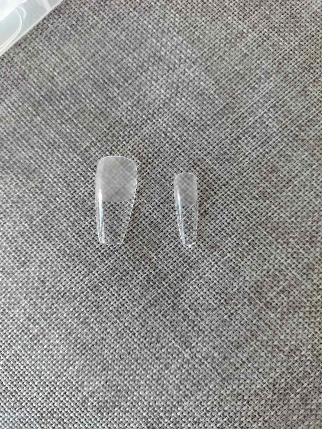 Unghie finte 504 pezzi in resina PMMA, forma ballerina