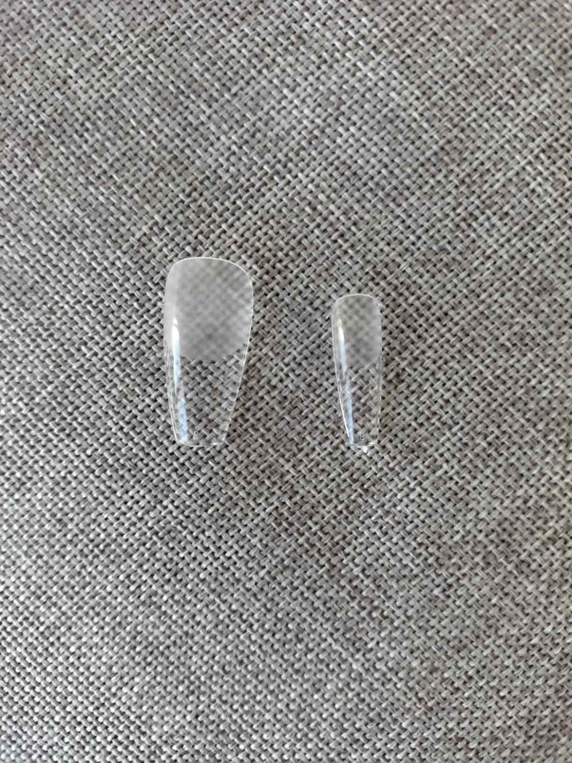 Unghie finte 504 pezzi in resina PMMA, forma ballerina