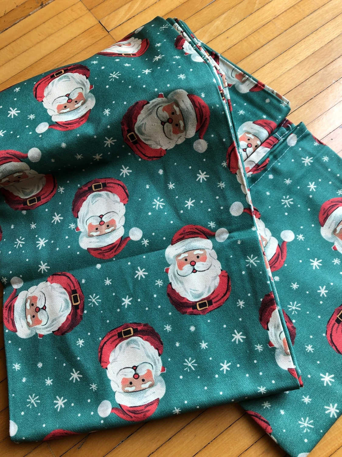 Tovaglia natalizia rettangolare con Babbo Natale