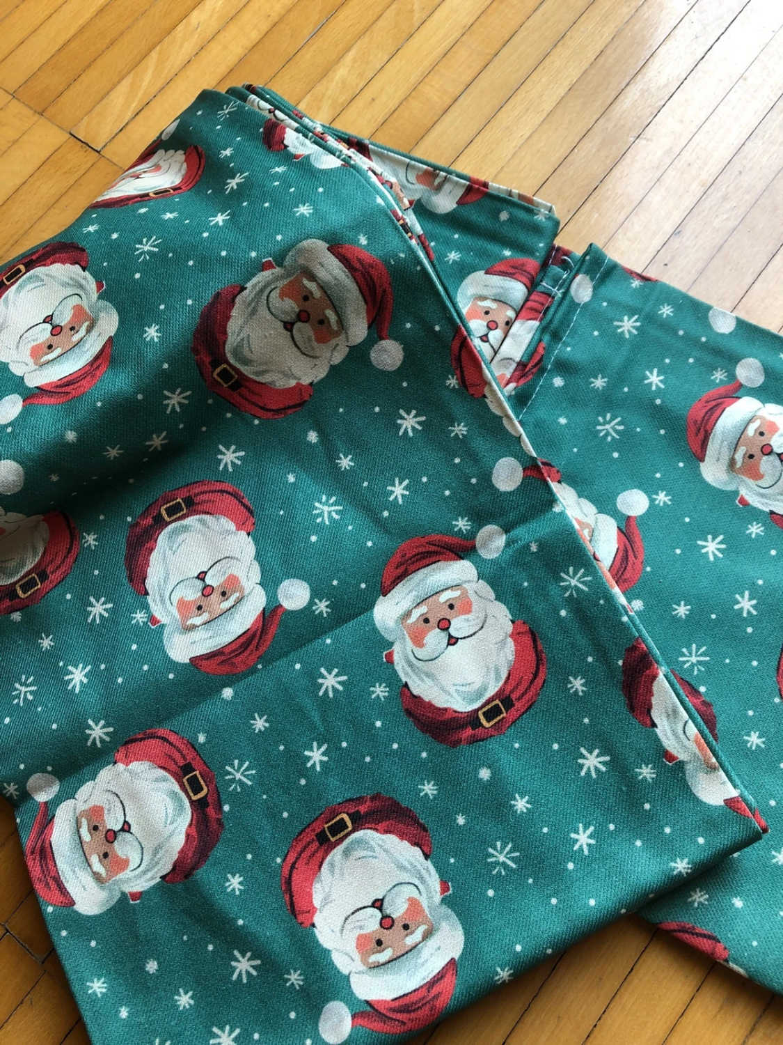 Tovaglia natalizia rettangolare con Babbo Natale