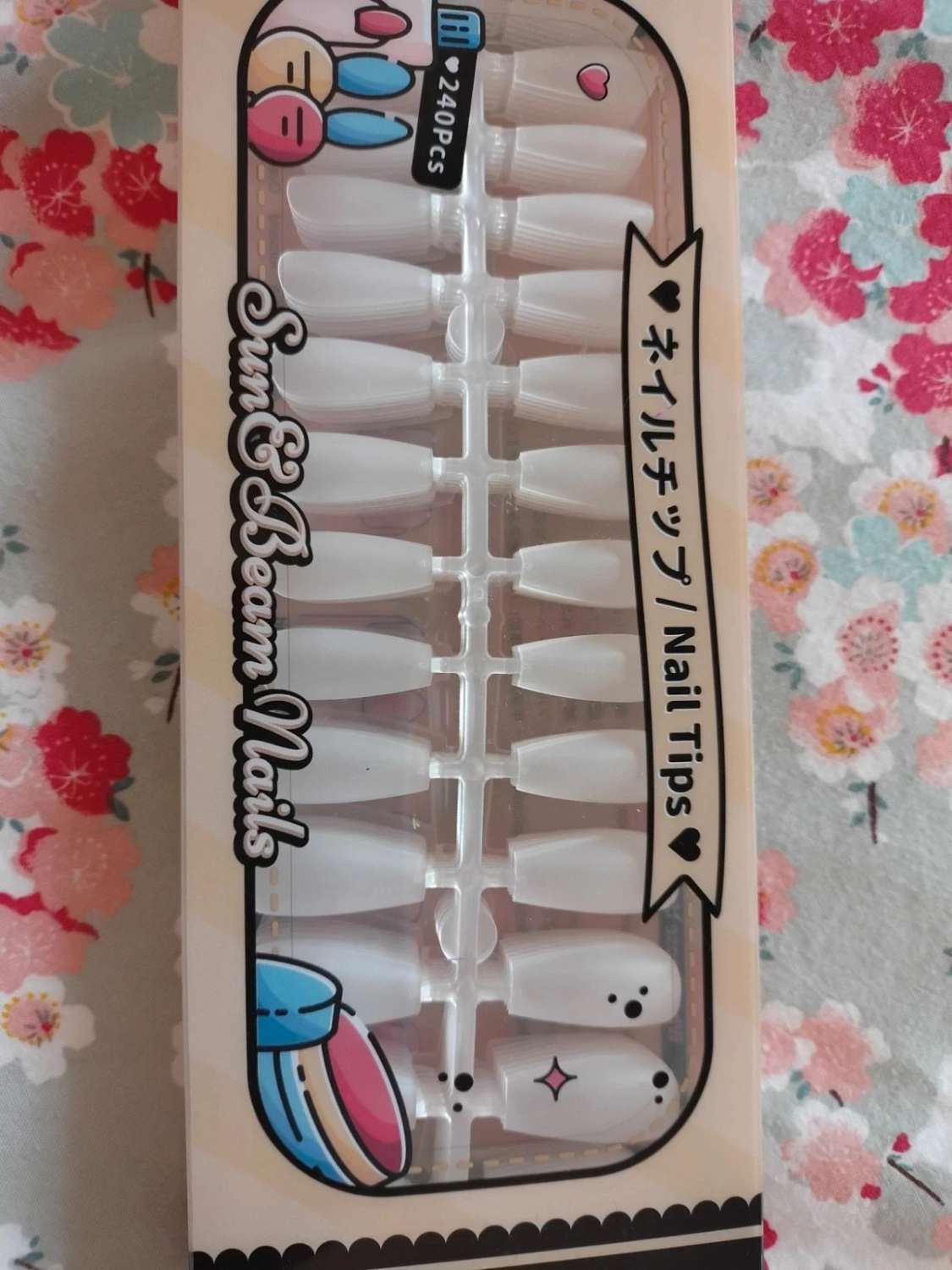 Unghie finte trasparenti acrilico 240 pezzi