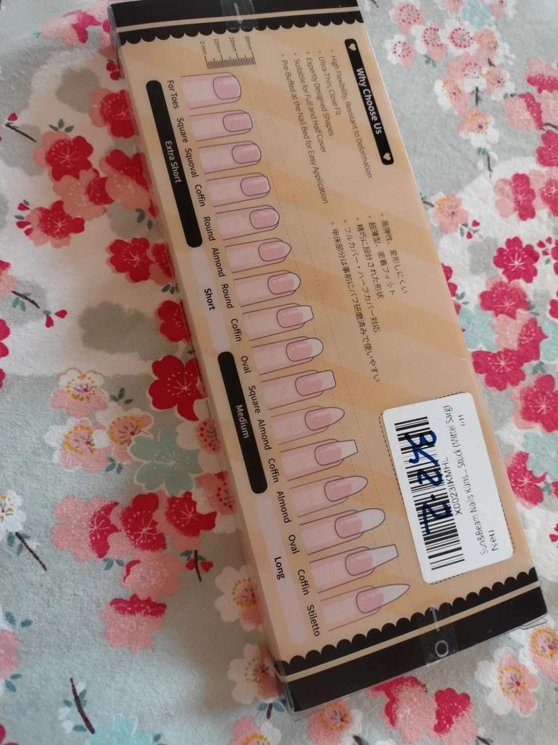 Unghie finte trasparenti acrilico 240 pezzi