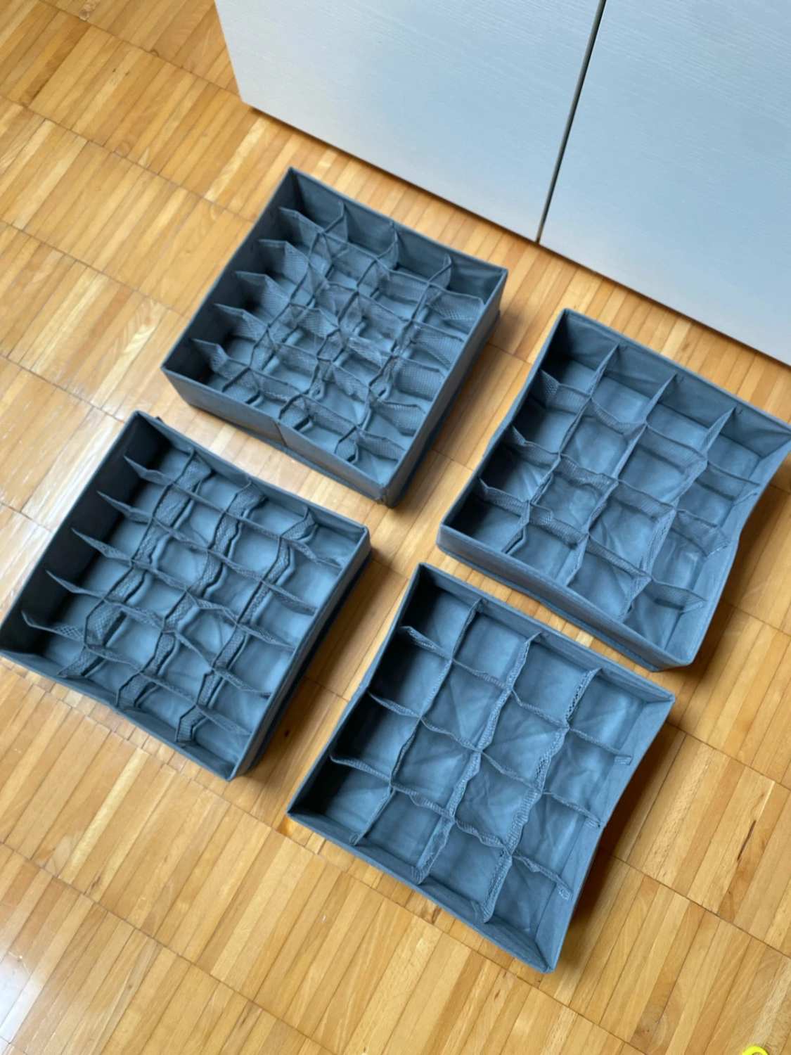 Set 4 organizer cassetti 80 scomparti pieghevoli