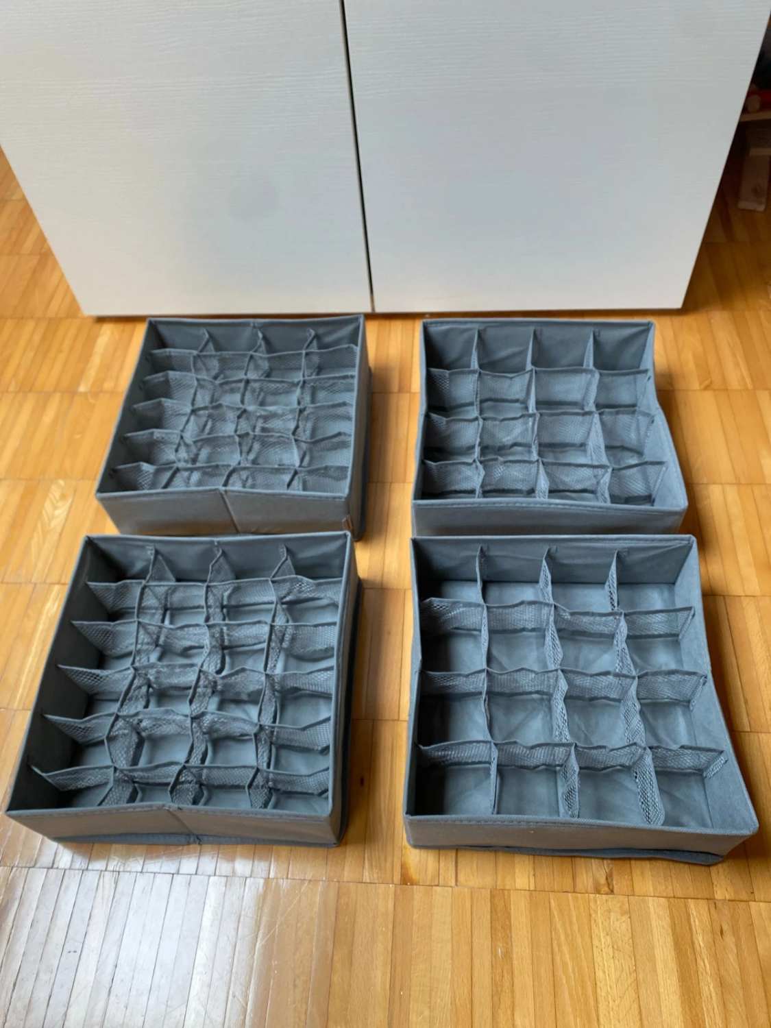 Set 4 organizer cassetti 80 scomparti pieghevoli