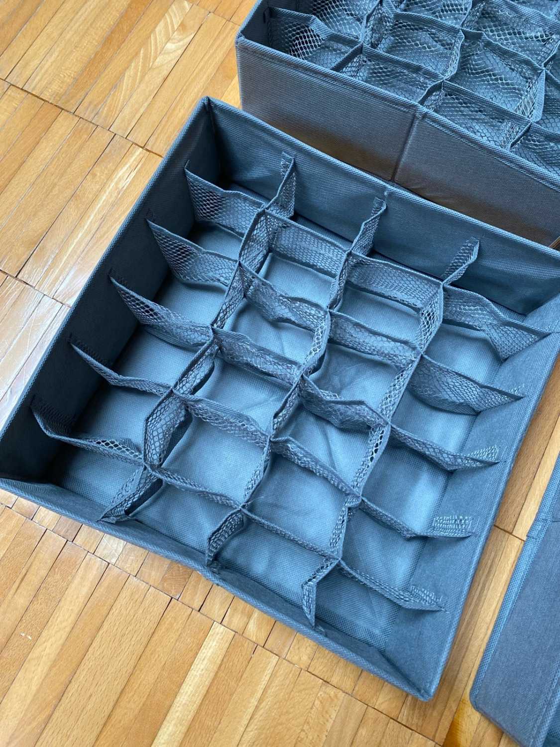 Set 4 organizer cassetti 80 scomparti pieghevoli