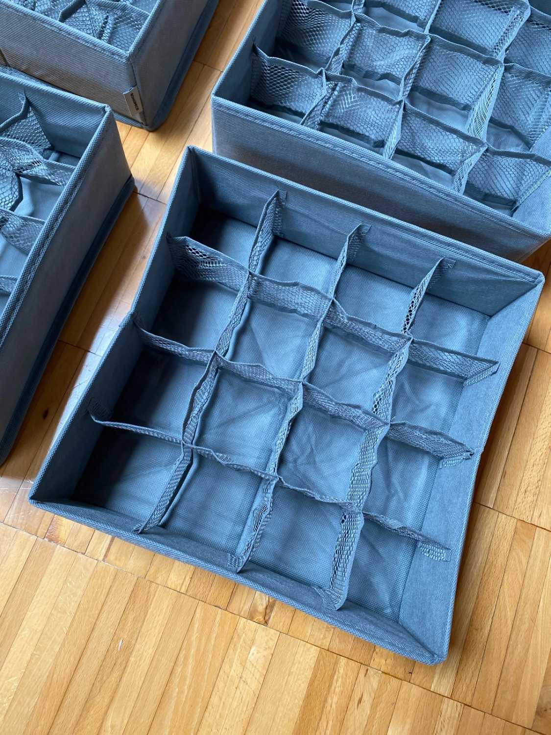 Set 4 organizer cassetti 80 scomparti pieghevoli