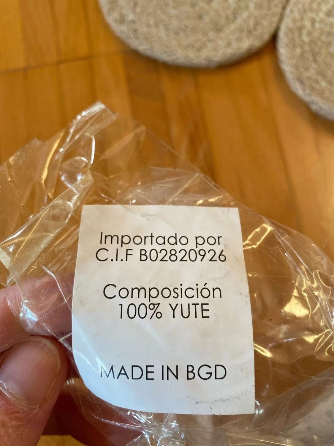 Set di 2 sottobicchieri in juta rotondi – Naturale