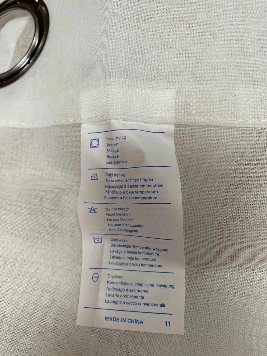 Tende moderne con ricamo foglie