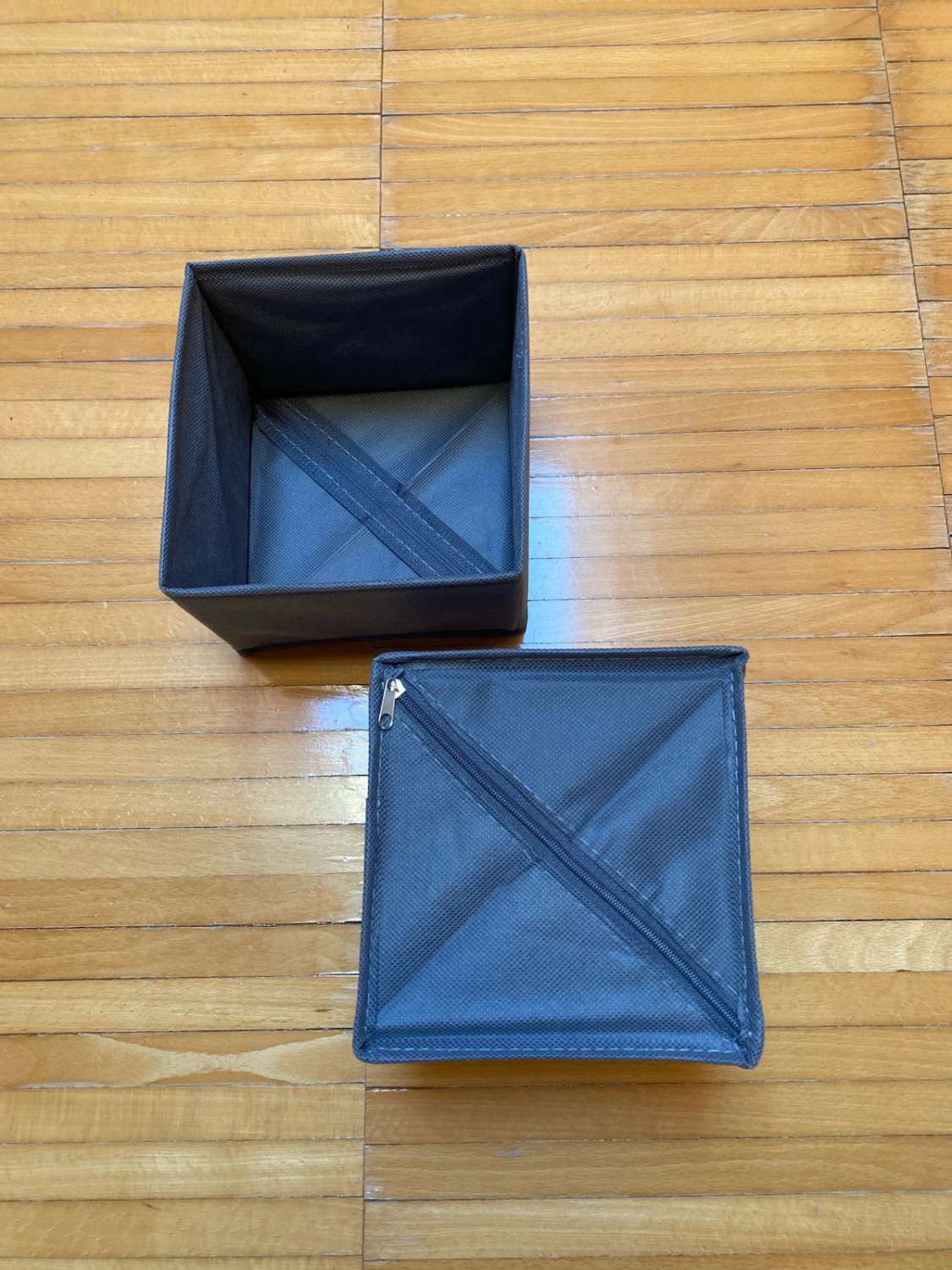 Organizer per cassetti in tessuto, set da 6 – Grigio