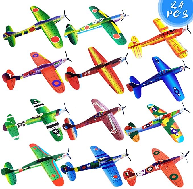 Set 24 aeroplanini in polistirolo – 12 modelli
